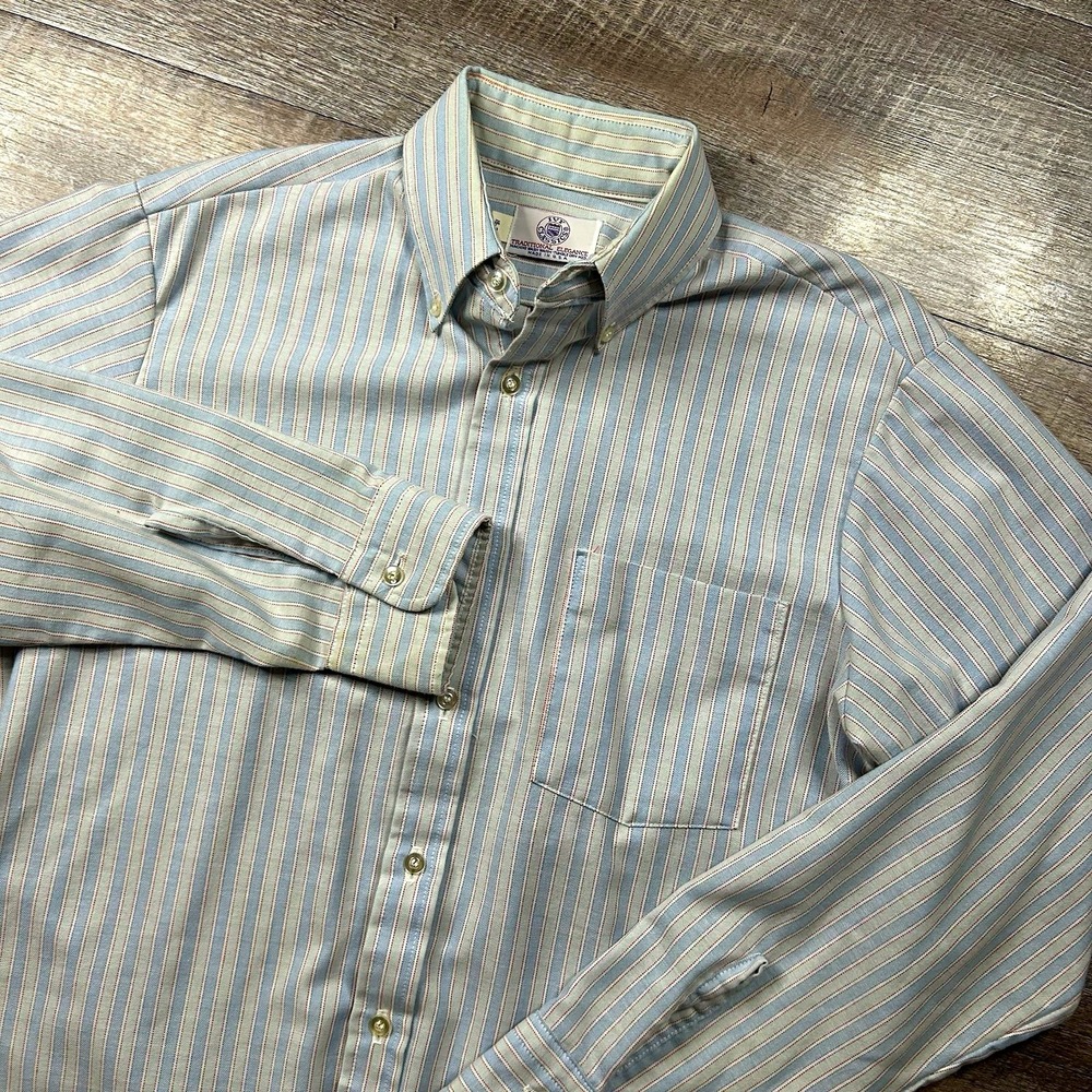 Vintage Ivy Classics Traditional Elegance Striped Shirt Men's 15-33 USA Made 70s